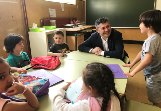 Ovidio Rodeiro visita o CEIP Recimil de Ferrol con motivo do inicio do curso 2018/2019 de Educación Infantil e Primaria